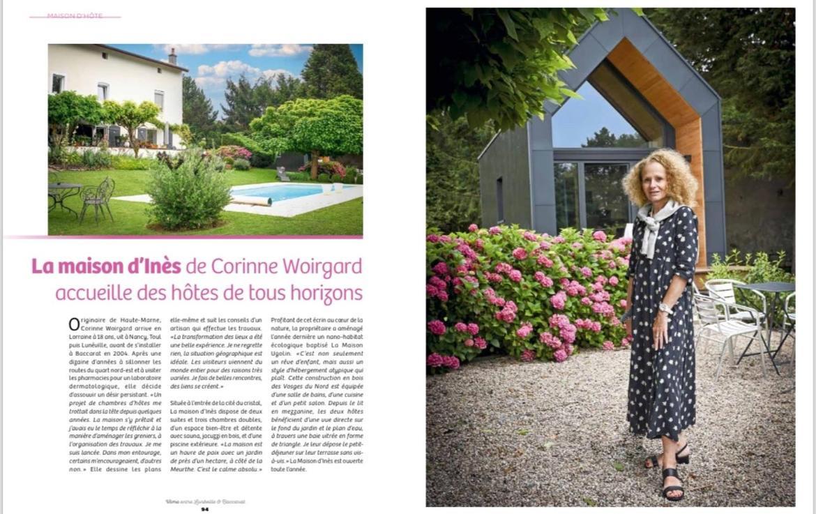 La Maison D Ines And Ugolin & Spa Baccarat Exterior foto